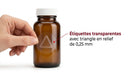 Etiquettes danger triangle tactile