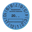 Étiquette de contrôle d'étanchéité